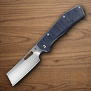 Gerber Flatiron Folding Knife 3.5" D2 Tool Steel Blade Blue Micarta Handle
