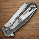 Gerber Asada Folding Knife 3.25" 7Cr17MoV Steel Blade Red Aluminum Handle