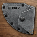 Gerber Downwind Ulu Fixed Knife 7Cr17MoV Steel Blade Black/Gray G10 Handle