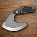Gerber Downwind Ulu Fixed Knife 7Cr17MoV Steel Blade Black/Gray G10 Handle