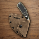 Gerber Downwind Ulu Fixed Knife 4.5" 7Cr17MoV Steel Blade Black/Green G10 Handle