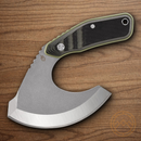 Gerber Downwind Ulu Fixed Knife 4.5" 7Cr17MoV Steel Blade Black/Green G10 Handle