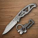 GERBER Paraframe Folding Knife w/Mullet Tool 3" Stainless Blade Stainless Handle