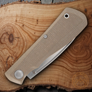 Gerber Mansfield Folding Knife 3.25" D2 Tool Steel Blade Canvas Micarta Handle