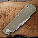 Gerber Mansfield Folding Knife 3.25" D2 Tool Steel Blade Green Micarta Handle