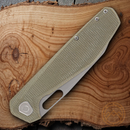 Gerber Slimsada Folding Knife 3.5" D2 Tool Steel Blade Olive Micarta Handle