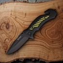 Ganzo Knives Folding Knife 3.5" 440 Steel Blade Polypropylene/Aluminum Handle