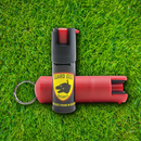 Guard Dog Quick-Action Pepper Spray Safety Twist Top Keyring 16ft USA-Made Red