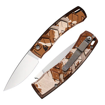 Piranha Knives X Folding Automatic Knife 3.25" 154CM Steel Blade Camo Aluminum Handle 14C -Piranha Knives - Survivor Hand Precision Knives & Outdoor Gear Store