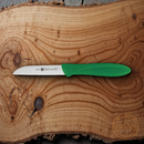 HENCKELS ZWILLING Twin Master Kudamono Kitchen Knife 3" Stainless Steel Blade Green Plastic Handle