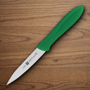 HENCKELS ZWILLING Twin Master Parer Kitchen Knife 4" Stainless Steel Blade Green Plastic Handle