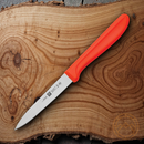 HENCKELS ZWILLING Master Parer Kitchen Knife 4" Stainless Steel Blade Orange Synthetic Handle