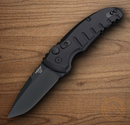 Hogue Auto A01 Microswitch Folding Knife 2.75" CPM-154 Steel Blade Black Anodized Aluminum Handle