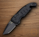 Hogue Auto A01 Microswitch Folding Knife 2" CPM-154 Steel Blade Black Anodized Aluminum Handle