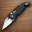 Hogue Auto A01 Microswitch Folding Knife 2" CPM-154 Steel Blade Black Anodized Aluminum Handle