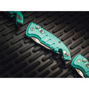 Hogue Auto A01 Microswitch Folding Knife 2" CPM-154 Steel Blade Teal Aluminum Handle