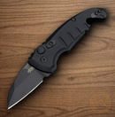 Hogue Auto A01 Microswitch Folding Knife 2" CPM-154 Steel Blade Black Anodized Aluminum Handle