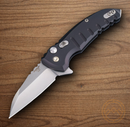 Hogue X1 Microflip Folding Knife 2.5" CPM-154 Steel Blade Black Aluminum Handle