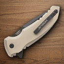 Hogue X1 Micro Folding Knife 2.75" CPM-154 Steel Blade Tan Matte Aluminum Handle