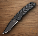 Hogue Deka Folding Knife 3.25" CPM-20CV Steel Blade Black Sculpted G10 handle
