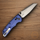 Hogue Deka Folding Knife 3.25" CPM-MagnaCut Steel Blade Blue Polymer Handle