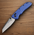 Hogue Deka Folding Knife 3.25" CPM-MagnaCut Steel Blade Blue Polymer Handle