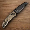 Hogue Deka Folding Knife 3.25" CPM-MagnaCut Steel Blade Flat Dark Earth Polymer Handle