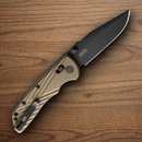 Hogue Deka Folding Knife 3.25" CPM-MagnaCut Steel Blade Flat Dark Earth Polymer Handle