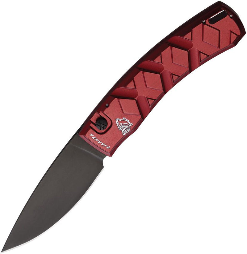 Piranha Knives X Tactical Folding Automatic Knife 3.25" 154CM Steel Blade Red Aluminum Handle 14RT -Piranha Knives - Survivor Hand Precision Knives & Outdoor Gear Store