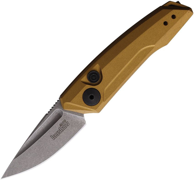 Kershaw 2nd Launch 9 Button Lock Folding Automatic Knife 1.88" CPM-154 Steel Blade Coyote Brown Aluminum Handle 7250EBB -Kershaw - Survivor Hand Precision Knives & Outdoor Gear Store