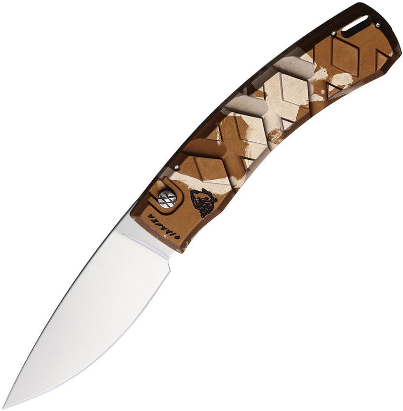 Piranha Knives X Folding Automatic Knife 3.25" 154CM Steel Blade Camo Aluminum Handle 14C -Piranha Knives - Survivor Hand Precision Knives & Outdoor Gear Store