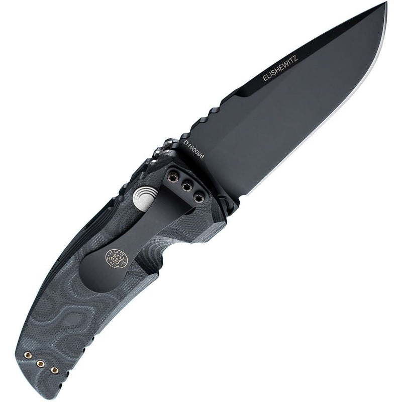 Hogue EX-A01 Button Lock Folding Automatic Knife 3.5" 154CM Steel Drop Point Blade Black G10 Handle 34139 -Hogue - Survivor Hand Precision Knives & Outdoor Gear Store