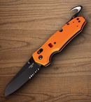 Hogue Trauma First Response Folding Knife 3.5" N690 Steel Blade Orange G10 Handle