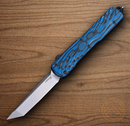 Hogue Auto Counterstrike Folding Knife 3.38" CPM-20CV Steel Blade Blue Lava G10/G Mascus Handle