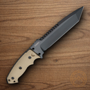 Hogue EX F01 Fixed Knife 7" A2 Tool Steel Blade Flat Dark Earth G10 Handle