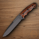 Hogue Largue Tactical Fixed Knife 7" A2 Tool Steel Blade Brown Cocobolo Wood Handle