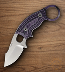 Hogue EX-F03 Fixed Knife 2.25" 154CM Steel Blade Purple G10 Handle