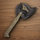 Hogue ExT01 Tomahawk Axe 4.75" S7 tool steel axe head 3.25" cutting edge Green G10 Handle