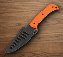 Hogue Extrak XL Fixed Knife 2.9" CPM MagnaCut Steel Blade Orange G10 Handle