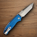 Hogue Auto Ballista Folding Knife 3.5" 154CM Steel Blade Blue Anodized Aluminum Handle