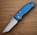 Hogue Auto Ballista Folding Knife 3.5" 154CM Steel Blade Blue Anodized Aluminum Handle