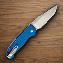 Hogue Auto Ballista Folding Knife 3.5" 154CM Steel Blade Blue Anodized Aluminum Handle