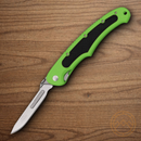 Havalon Piranta-Bolt Quik-Change Folding Knife 2 3/4" Stainless Steel Blade Green ABS Plastic Handle