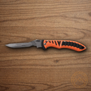 Havalon Forge Folding Knife 3.25" Stainless Steel Blade Orange/Black Thermoplastic Handle