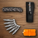Havalon Quik-Change Folding Knife 2 3/4" Stainless Steel Blade Black Zytel Handle