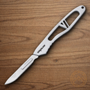 Havalon Piranta Echo Fixed Knife 2.75" Stainless Steel Blade Stainless Handle
