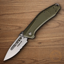 Havalon EDC REDI Folding Knife 3" AUS-8 Steel Blade Green Synthetic Handle