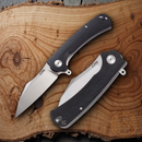CJRB Talla Linerlock Folding Knife 3.5" D2 Tool Steel Blade Black G10 Handle