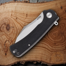 CJRB Talla Linerlock Folding Knife 3.5" D2 Tool Steel Blade Black G10 Handle