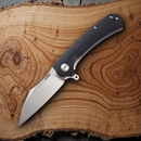 CJRB Talla Linerlock Folding Knife 3.5" D2 Tool Steel Blade Black G10 Handle